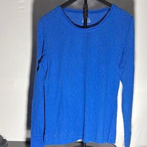 Cherokee Vibrant Blue Long Sleeve Tee